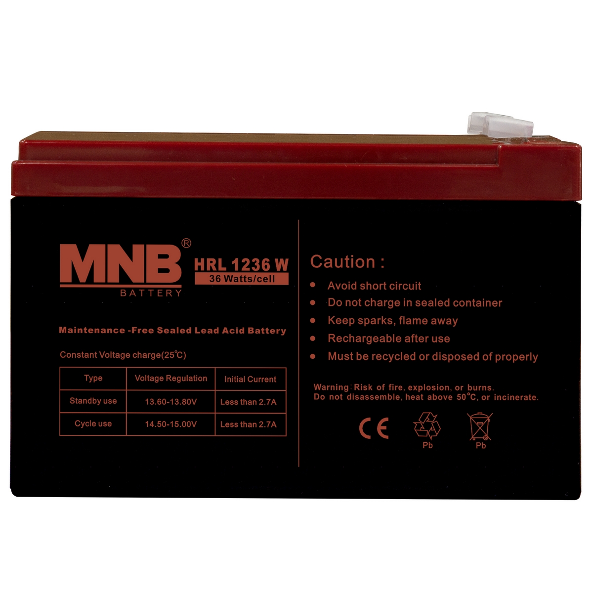 Аккумуляторная батарея MNB Battery HRL 1236 W Аккумуляторная батарея MNB Battery HRL 1236 W