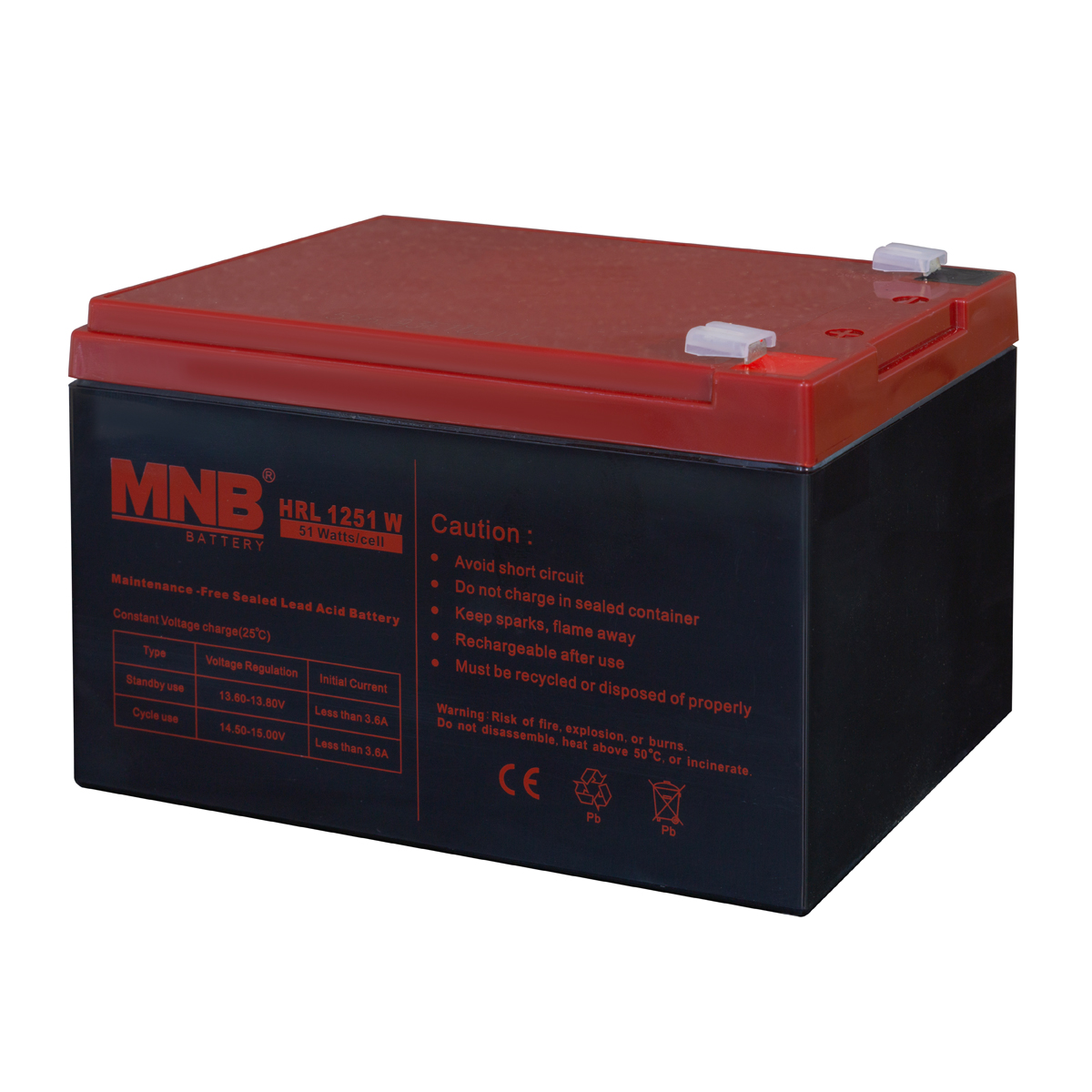Аккумуляторная батарея MNB Battery HRL 1251 W Аккумуляторная батарея MNB Battery HRL 1251 W