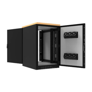 SNR-FSSC-127510-CM Шкаф напольный звукоизолированный 12U глубина 1000мм (охлаждение, контроль климата)