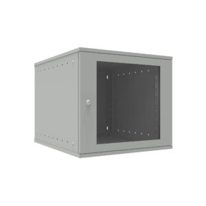 SNR-TWC-9-GDL Шкаф телекоммуникационный настенный 9U, 523х600х465мм серия LITE (стеклянная дверь)