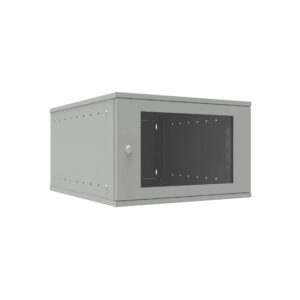 SNR-TWC-6-GDL Шкаф телекоммуникационный настенный 6U, 523х600х332мм серия LITE (стеклянная дверь)