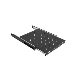 SNR-SHELF-10055-20BS Полка выдвижная для шкафов глубиной от 800 до 1000мм (глубина полки 550мм), распределенная нагрузка 20кг, цвет-черный