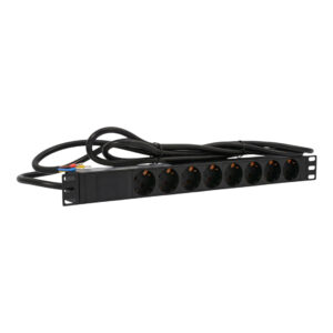 SNR-PDU-8S-OE-3-Am16L1 Блок розеток серии SNR-PDU с локальным измерением на 8хSchuko, шнур питания 3м 3x2.5мм² без вилки, 230В, 16A